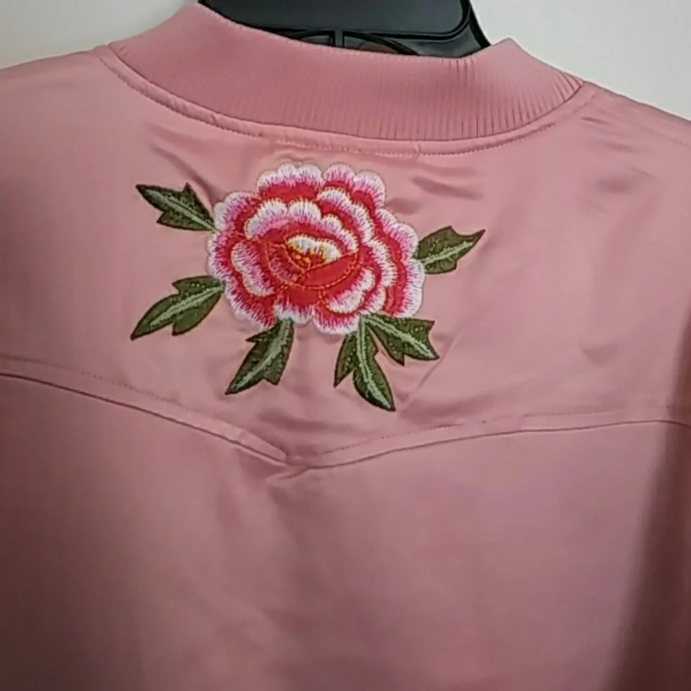 New Silk Bomber Jacket - Picture 2 of 3
